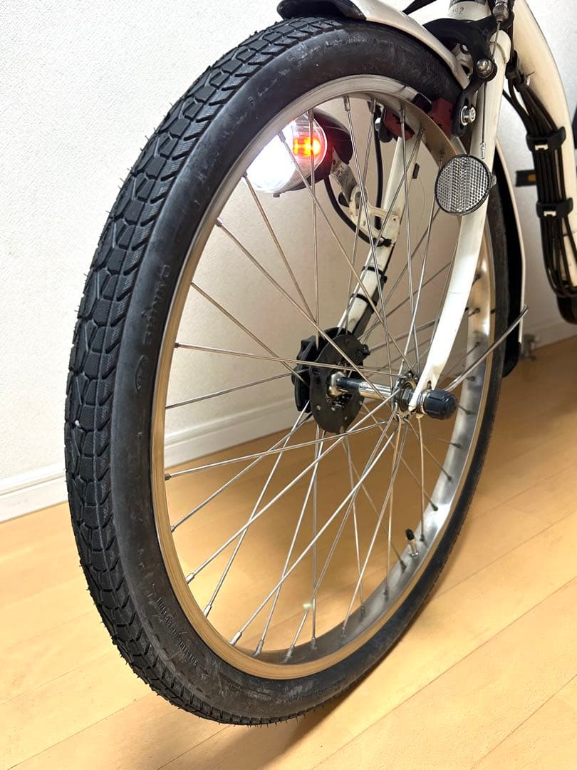 電動自転車　横浜　パナソニック　ギユットミニ 前後タイヤ新品　バッテリー2個