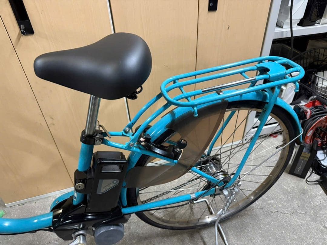 大阪府　Panasonic 電動アシスト自転車 シティタイプ 青　26インチ