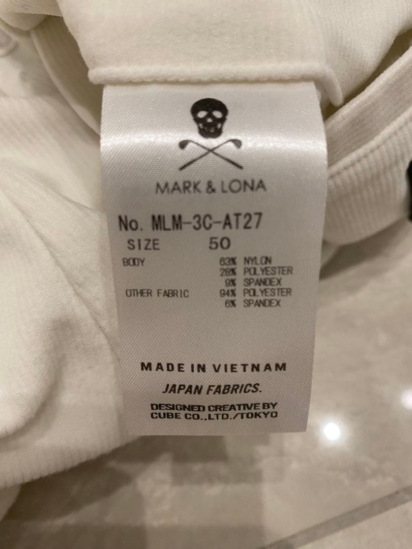 MARK&LONA ホワイトパンツ サイズ50