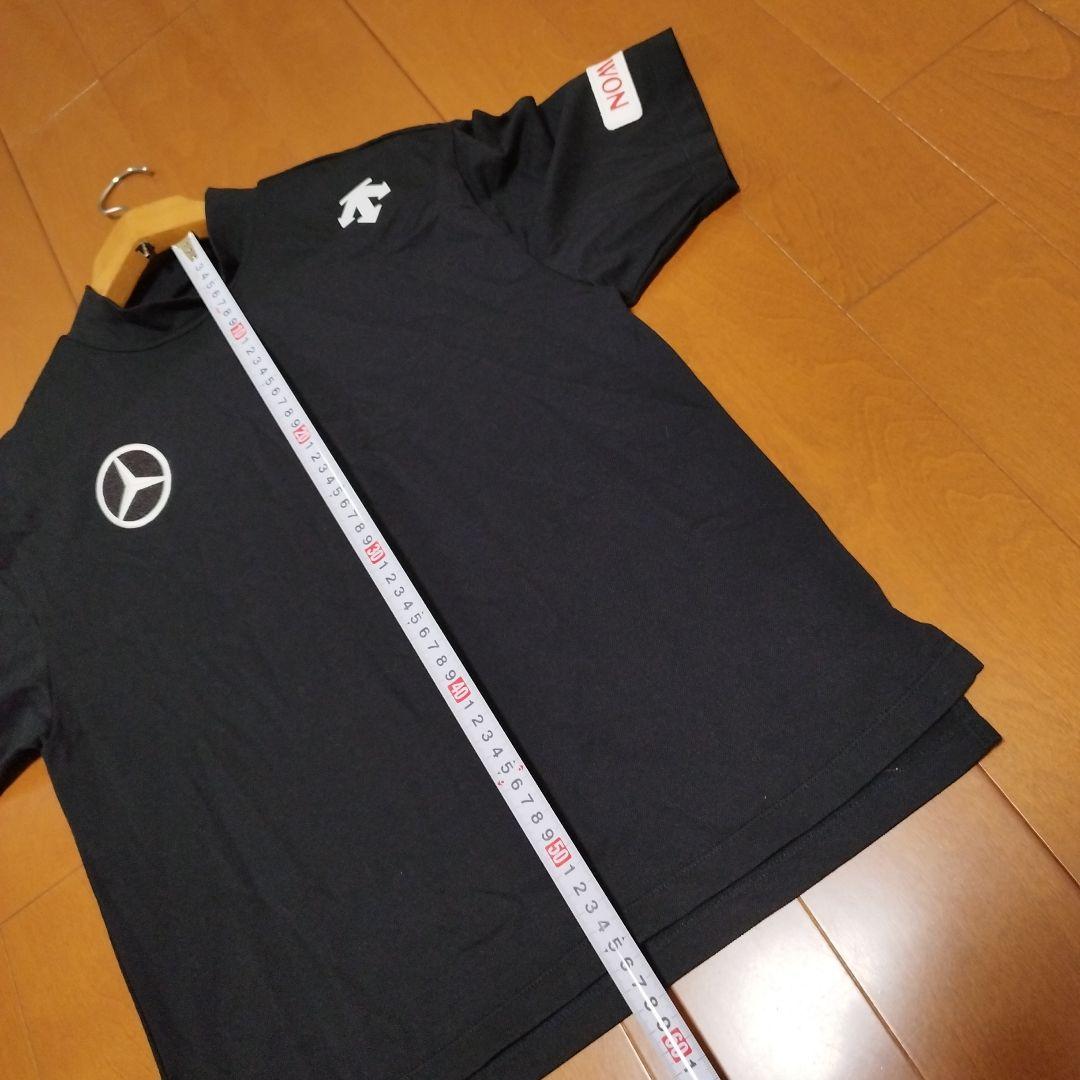 未使用に近い DESCENTE GOLF 春夏ドライ半袖シャツ 柏原明日架　黒