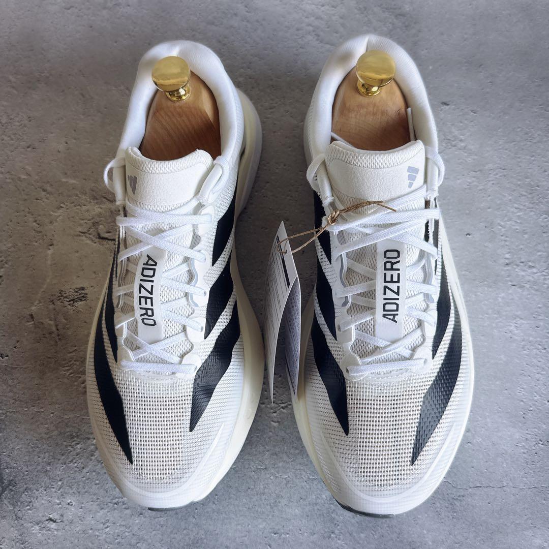 新品　アディダス　adidas アディゼロ ボストン13M ホワイト　26.5