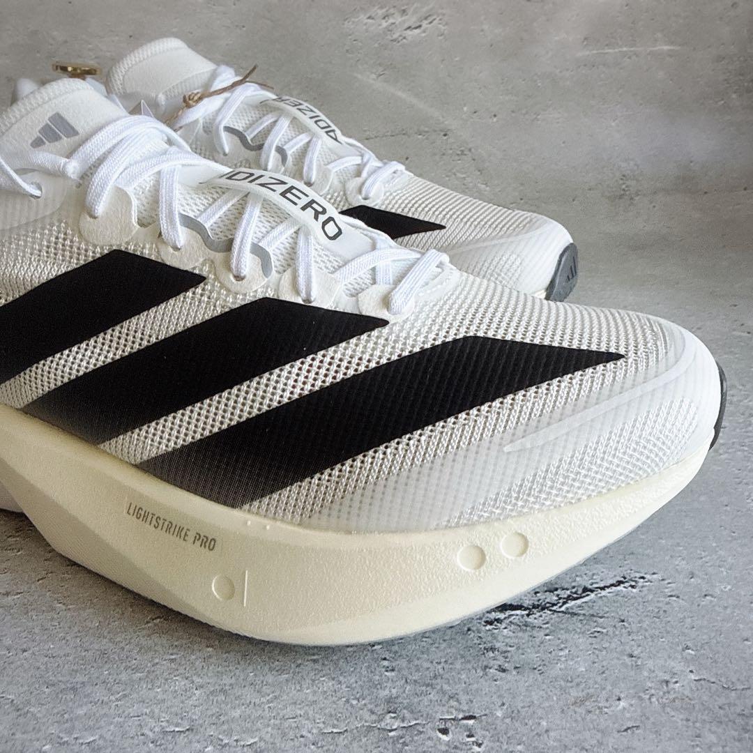 新品　アディダス　adidas アディゼロ ボストン13M ホワイト　26.5