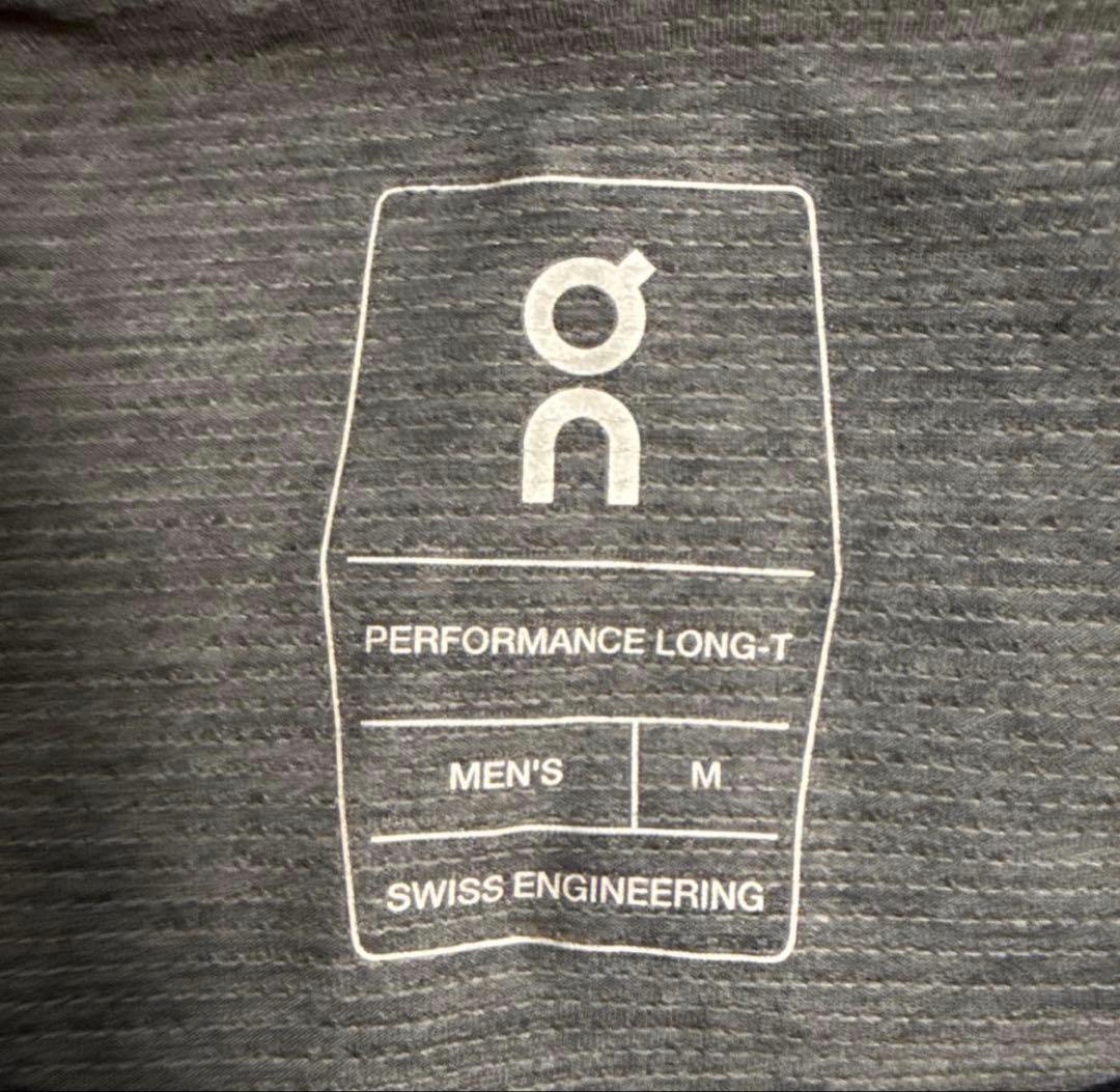 On Performance Long-T メンズ M チャコールブラック