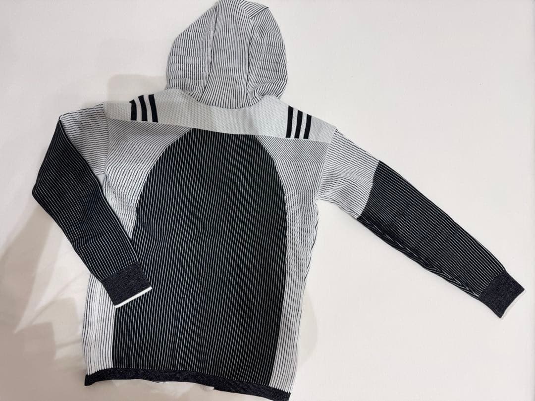 値下げ‼️極美品✨adidas ジップニットパーカー＆ニットスカートセット