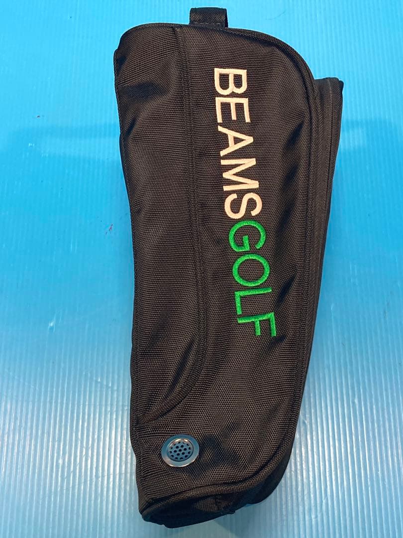 【超美品≒新品】BEAMS GOLF／ビームスゴルフ　シューズケース 色：黒×緑