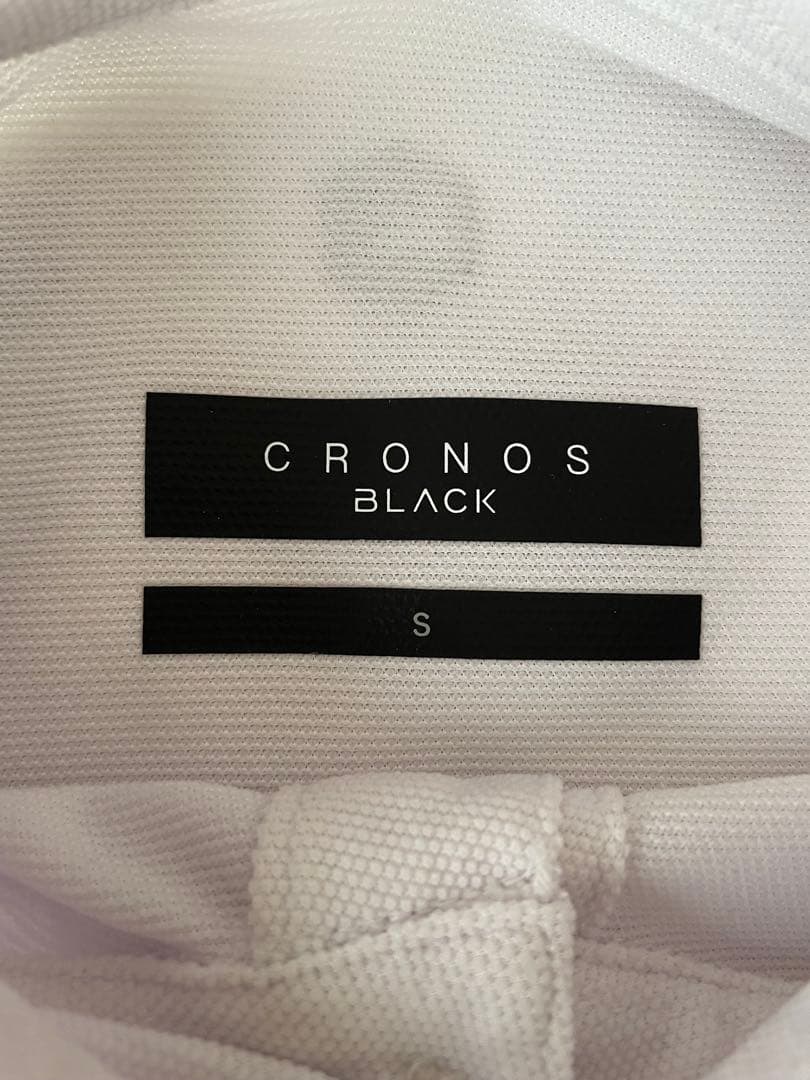 CRONOSBLACK クロノスブラック ゴルフ ポロシャツ メンズS ホワイト