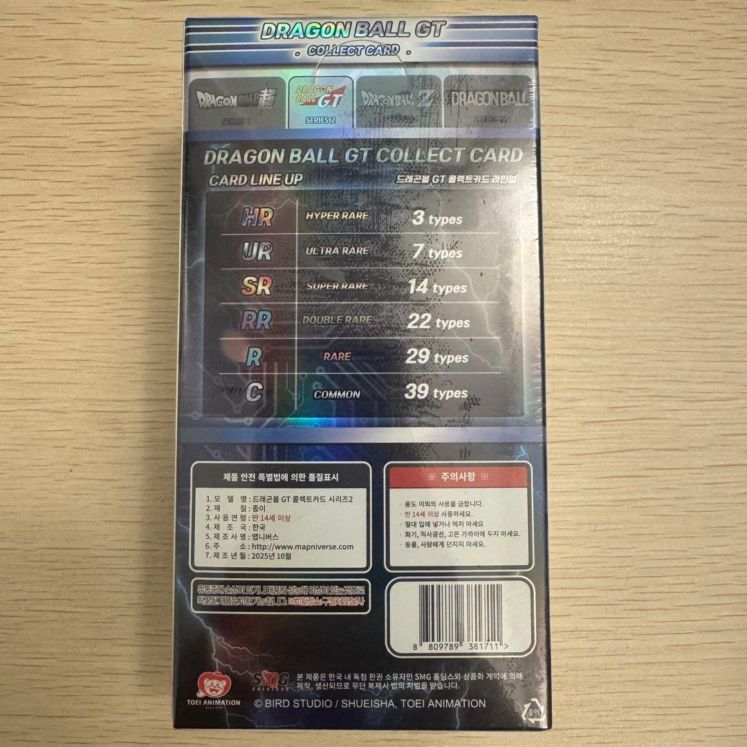 DRGAGONBALL GT COLLECT CARD 1BOX シュリンク付