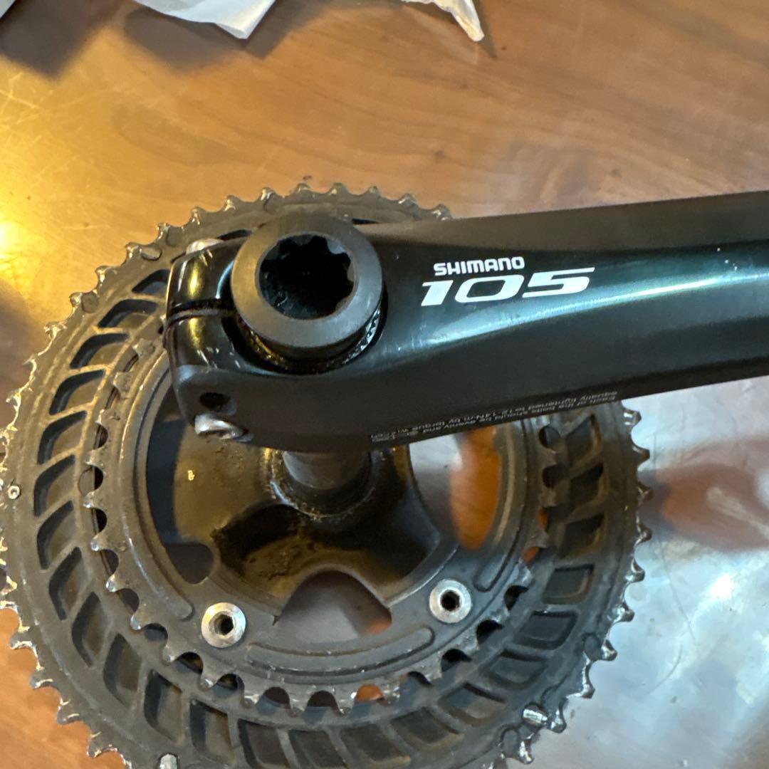 値下げありShimano 105 5800 11速クランクセット 172.5mm