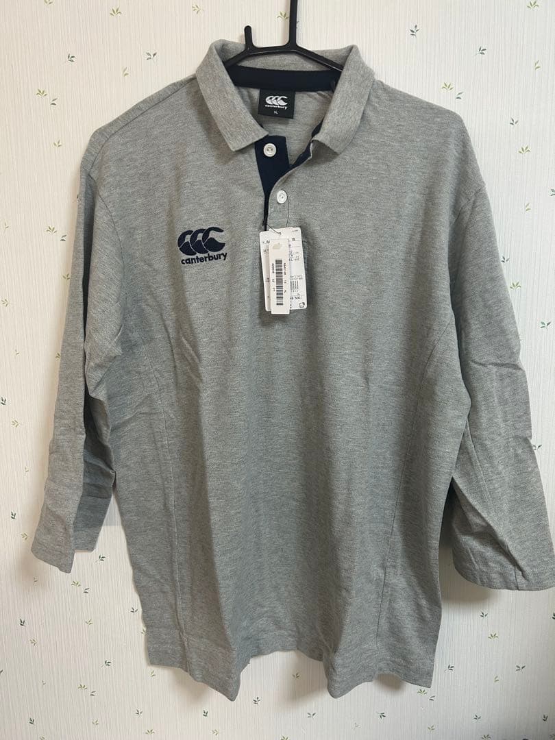 canterbury ラガーシャツ XL グレー