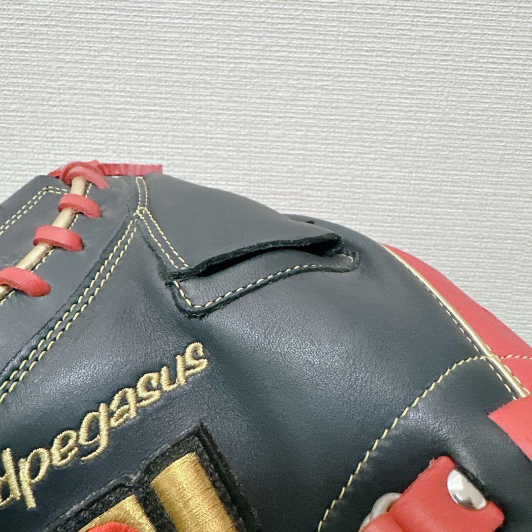 未使用級 ワールドペガサス 軟式用 キャッチャーミット 左投げ グランドデビル