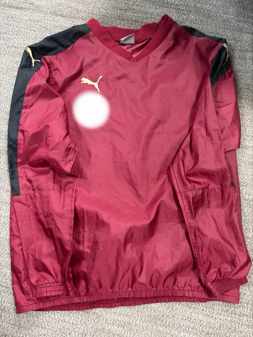 Puma ジャージ、ピステセット　赤黒 高校サッカー