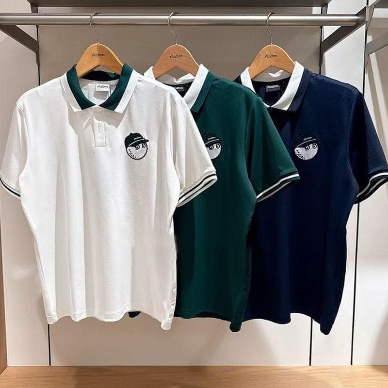 マルボンゴルフ ポロシャツ malbon golf メンズ シャツ 紺色L
