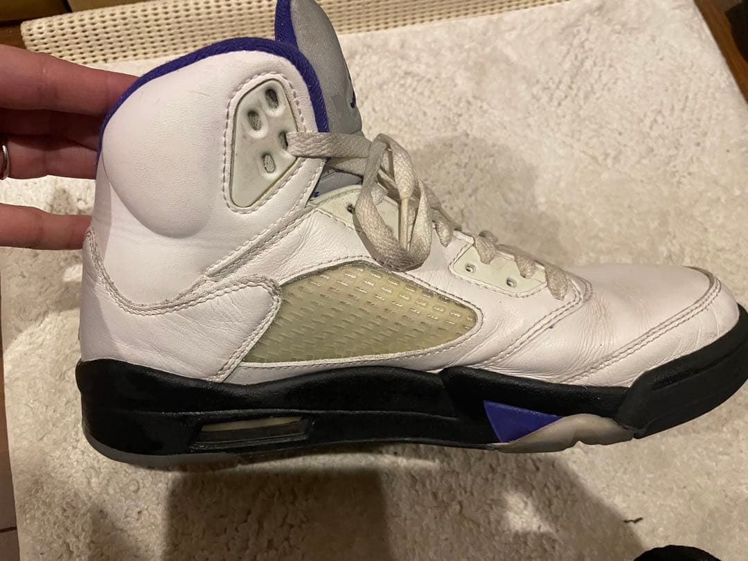 Air Jordan 5 ホワイト/パープル　　27センチ