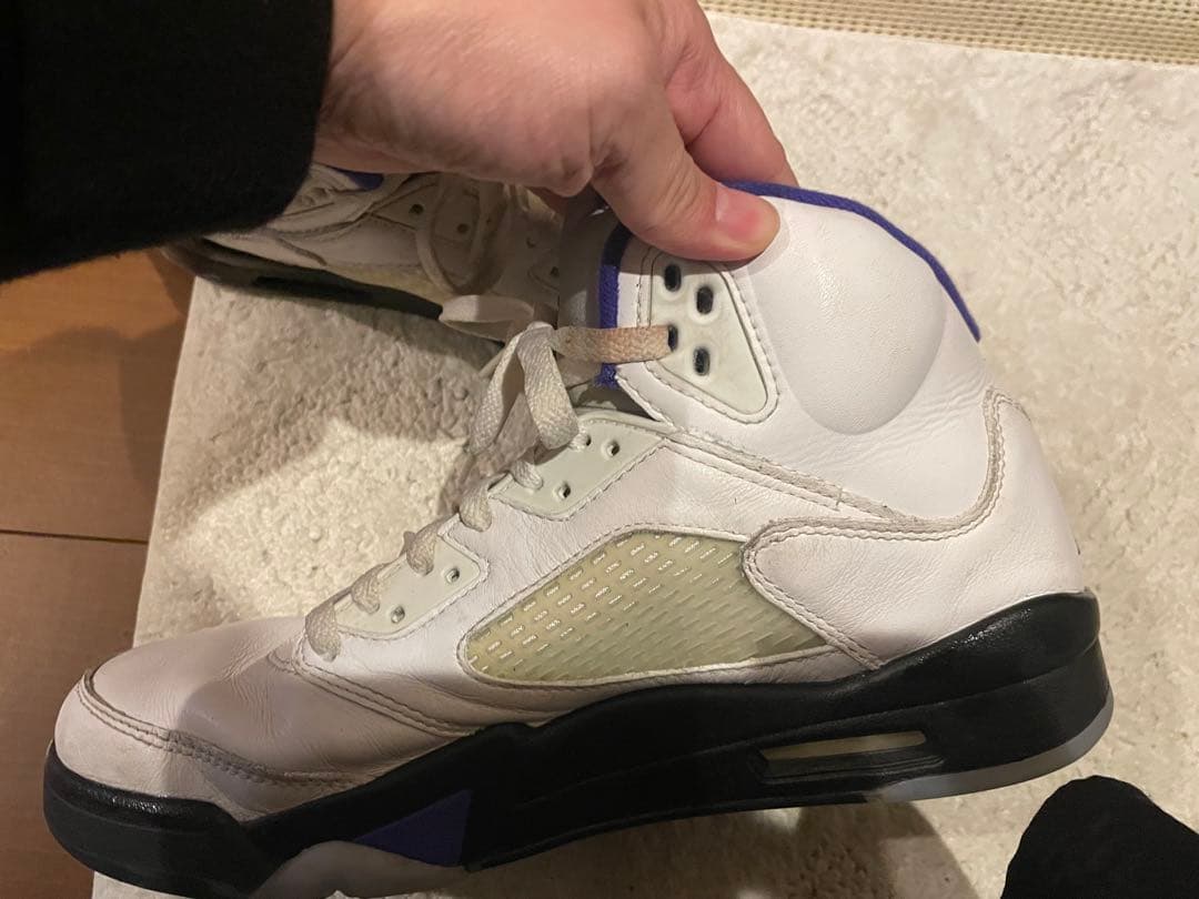 Air Jordan 5 ホワイト/パープル　　27センチ