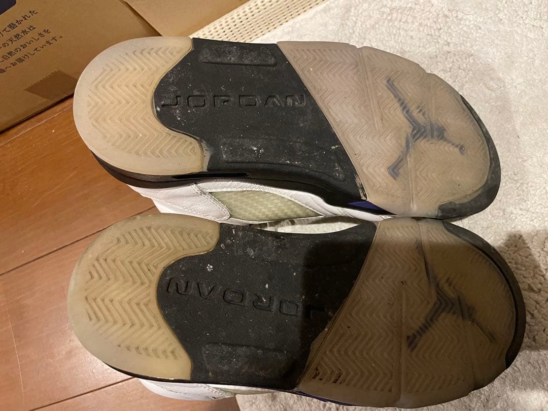 Air Jordan 5 ホワイト/パープル　　27センチ