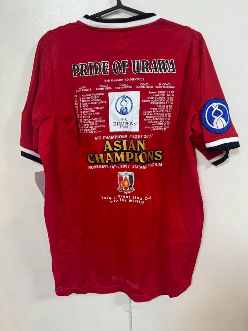 激レア　浦和レッズ　Nike 赤 M アジアチャンピオンズリーグ2007 シャツ
