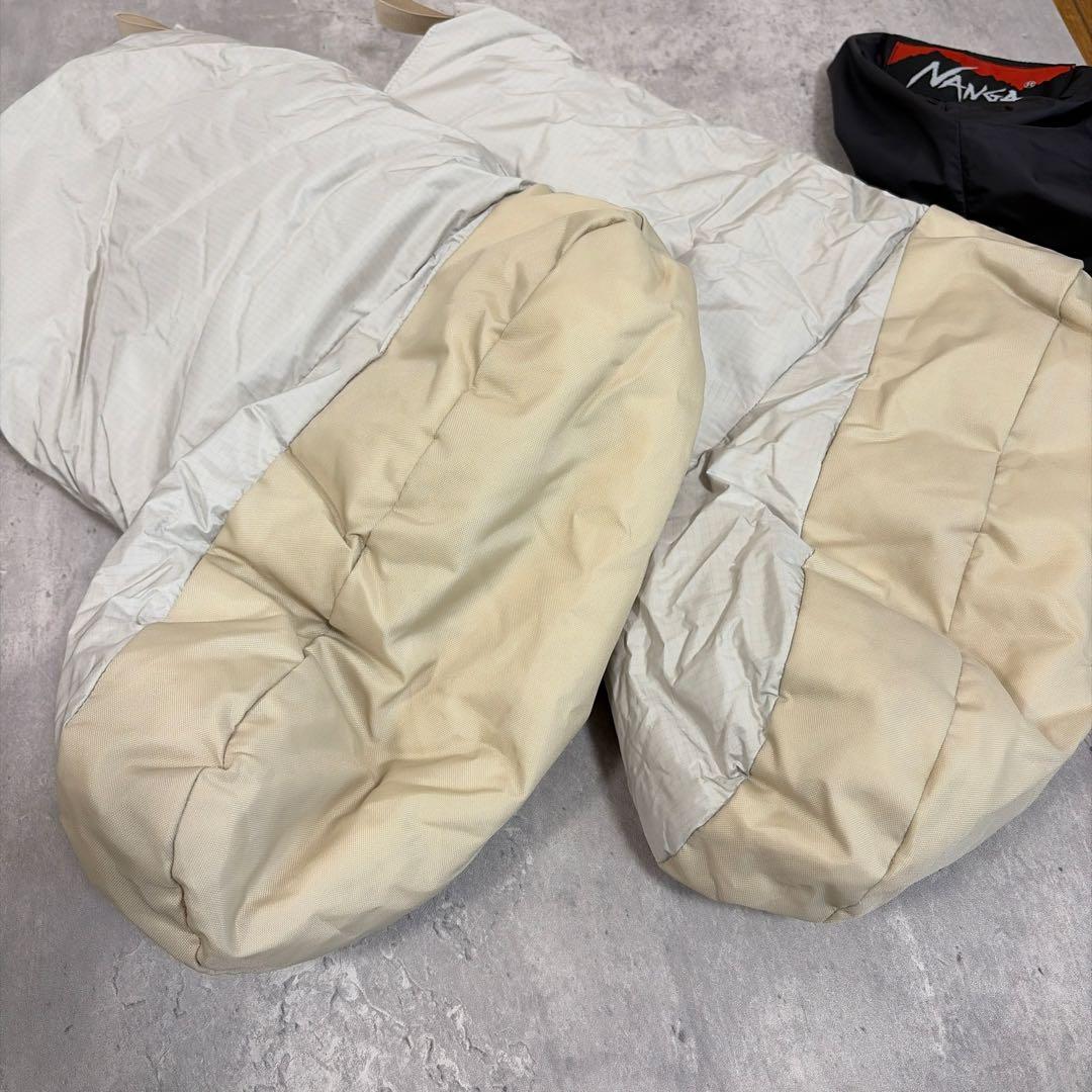 NANGA AURORA TENT SHOES ホワイト/ベージュ 収納袋付き