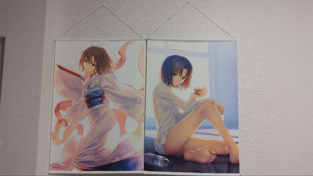 FGO 両儀式 プレミアムタペストリー 殺式　剣式2点セット　中古品