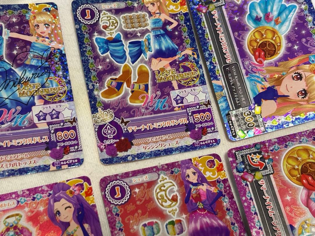 アイカツ 夏樹みくる神崎美月 プレミアキャンペーンカードサイン付き、スタンダード