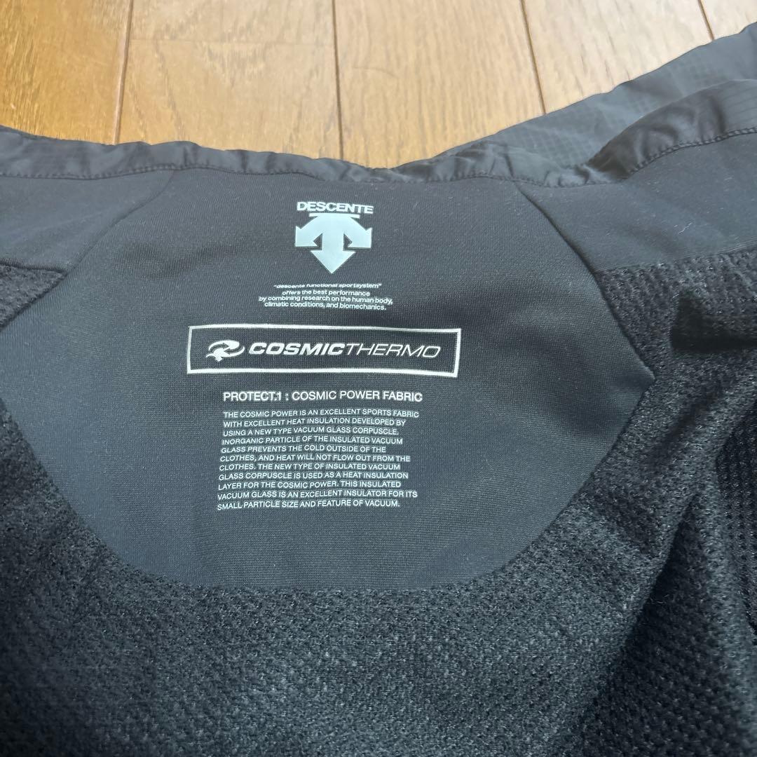 デサント cosmicTHERMO DESCENTE ウインドブレーカー 上下黒