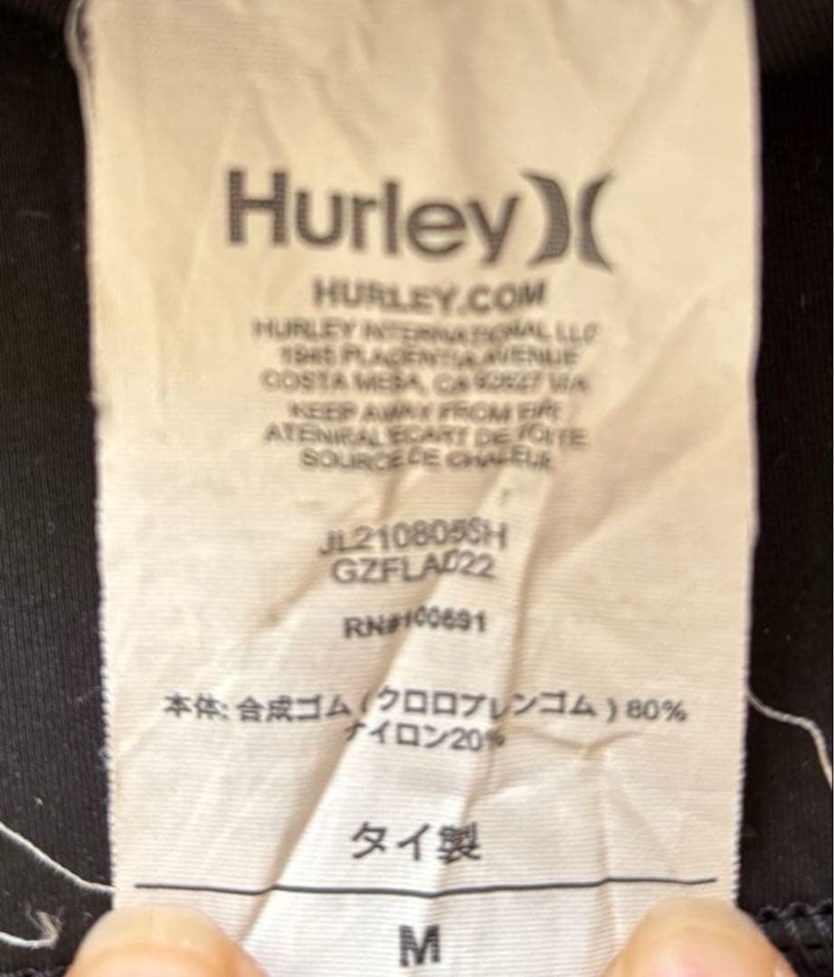 ハーレー Hurleyフルスーツ 送料無料 匿名配送