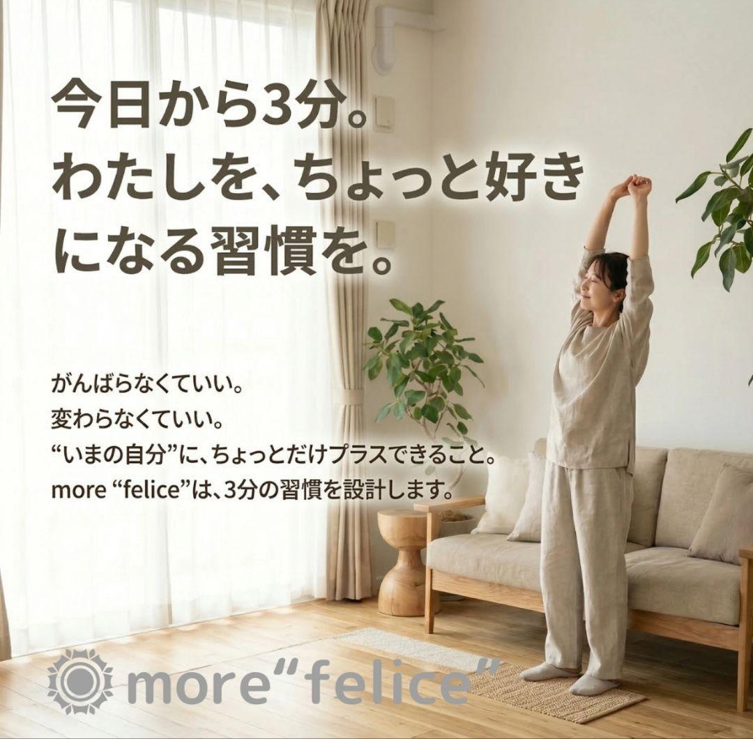 more felice公式腹筋 ボード ヨガマット付き 記録シート