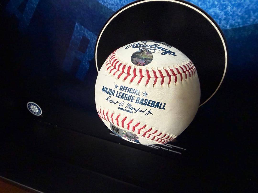 イチロー 直筆サインボール 引退記念 特製フレーム付き