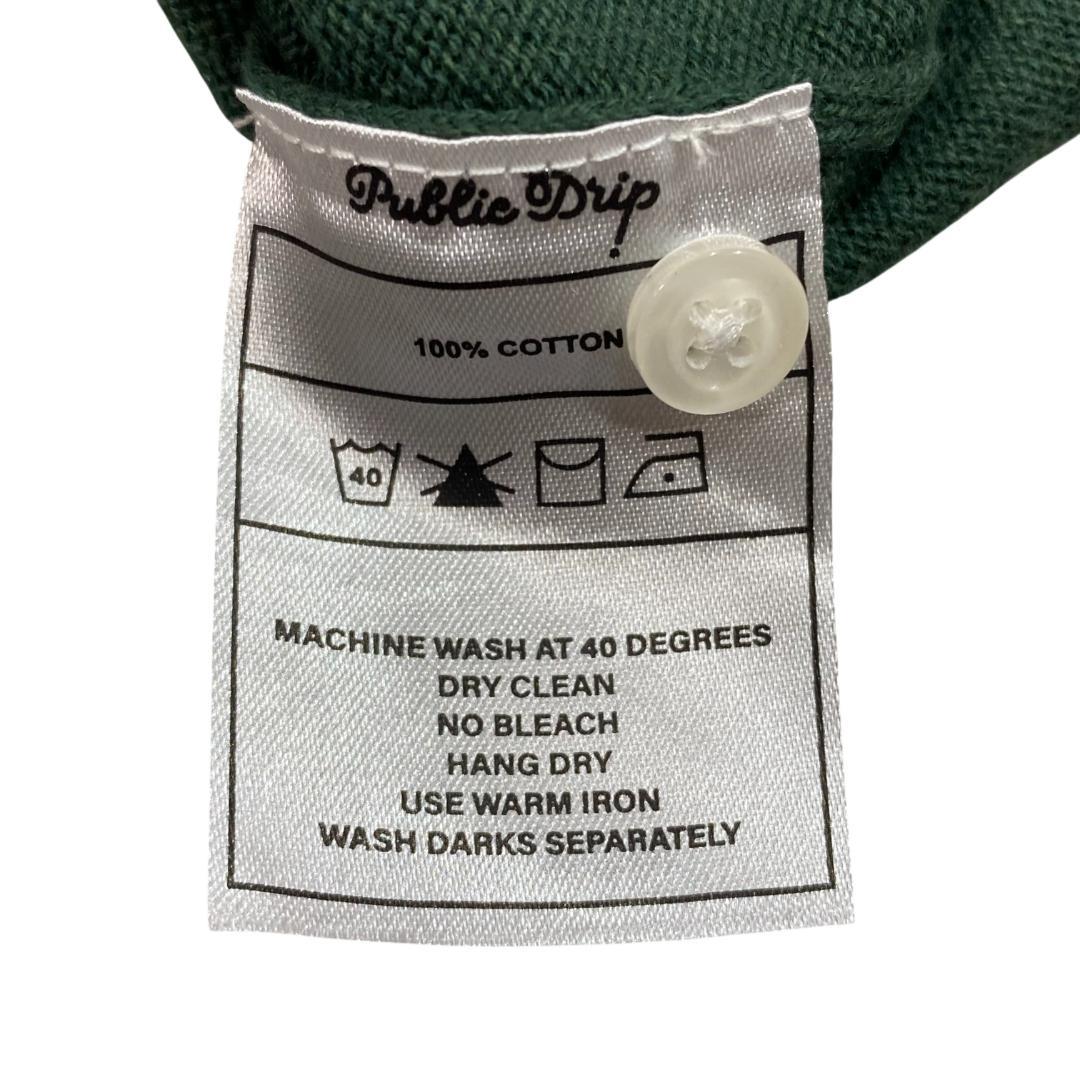 PUBLIC DRIP パブリックドリップ 半袖 ポロシャツ グリーン ゴルフ