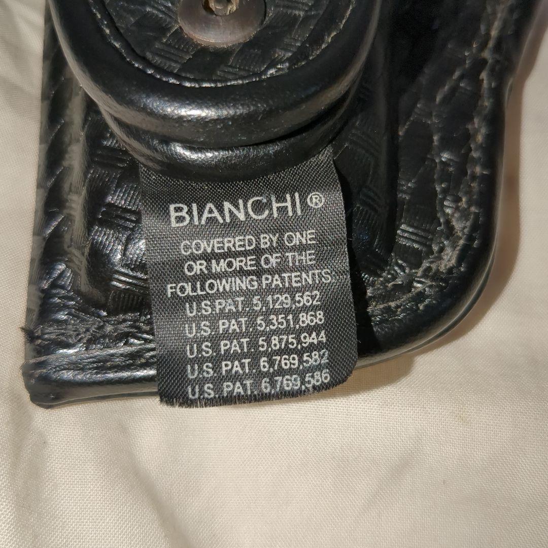 米国実物　bianchi 本革レザー　デューティホルスター　size12 s&w