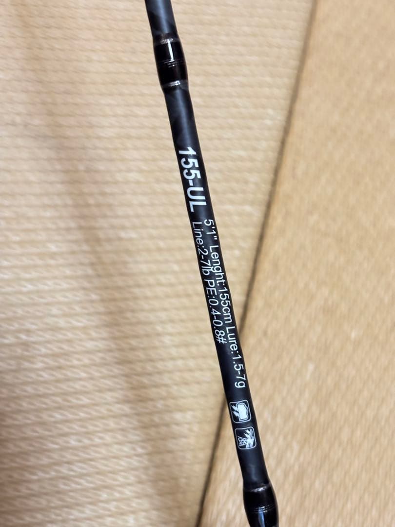 トラウトロッド 渓流 155-UL ウッドレジングリップ①