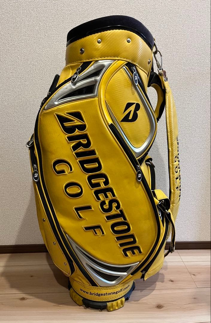 BRIDGESTONE GOLF イエローキャディバッグ