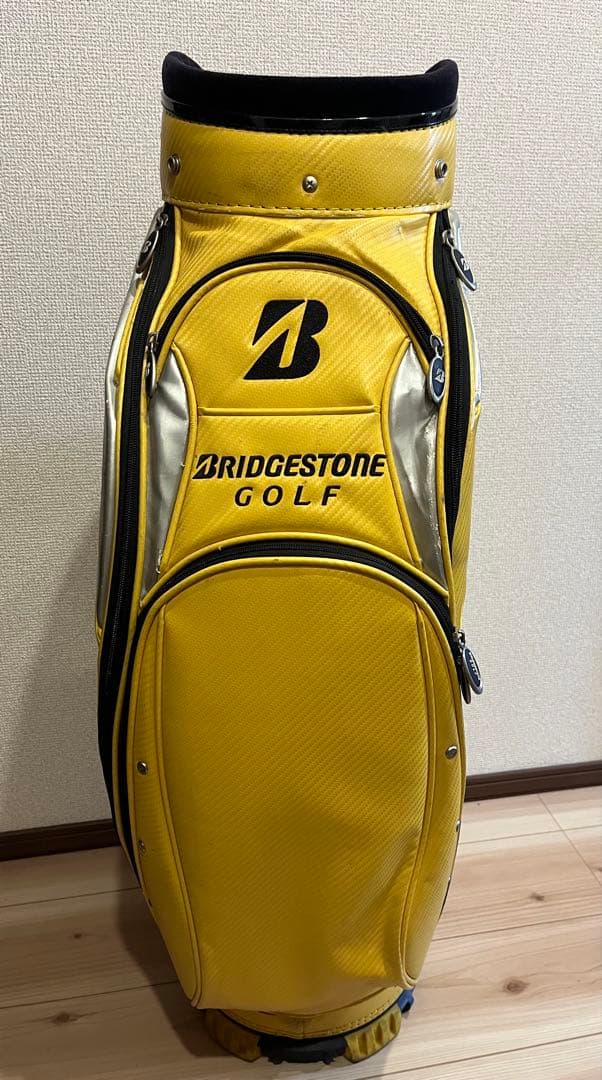 BRIDGESTONE GOLF イエローキャディバッグ