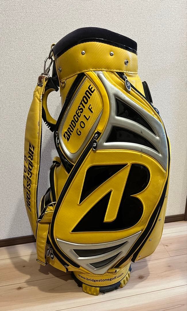 BRIDGESTONE GOLF イエローキャディバッグ