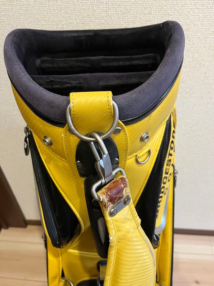 BRIDGESTONE GOLF イエローキャディバッグ