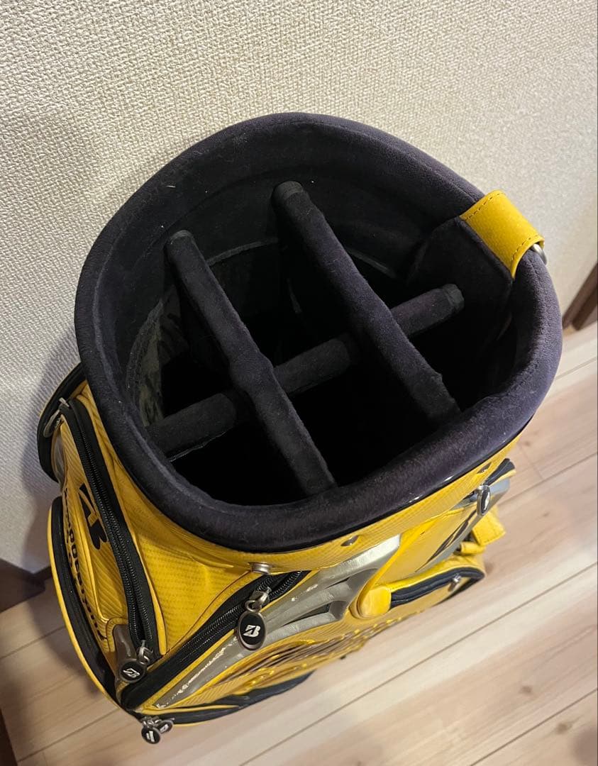 BRIDGESTONE GOLF イエローキャディバッグ
