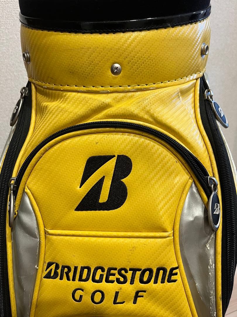 BRIDGESTONE GOLF イエローキャディバッグ