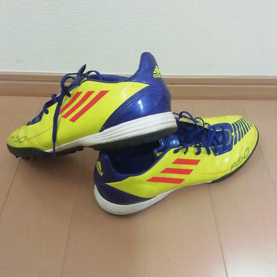 ★adidasアディダス F50 ターフトレシュー　27.5cm 蛍光イエロー★