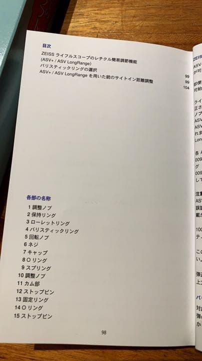 カールツァイス ライフルスコープ ダイヤルリング