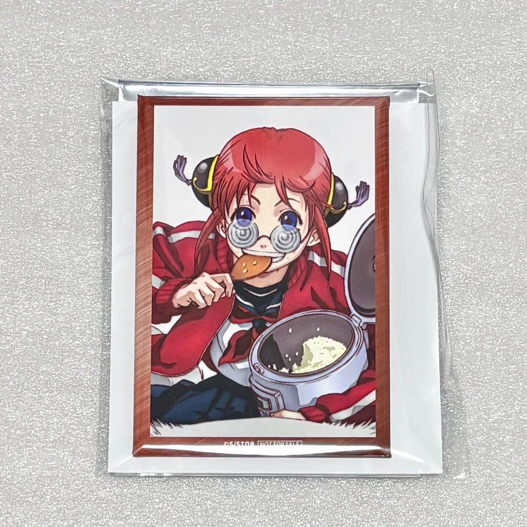 銀魂 JF ANIPLEX 抽選会 D賞 神楽 スクエア缶バッジ