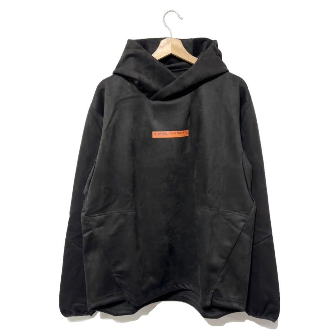 ラッセルノ ゴルフ RSG リフレクター ロゴ ライトフーディー ブラック XL