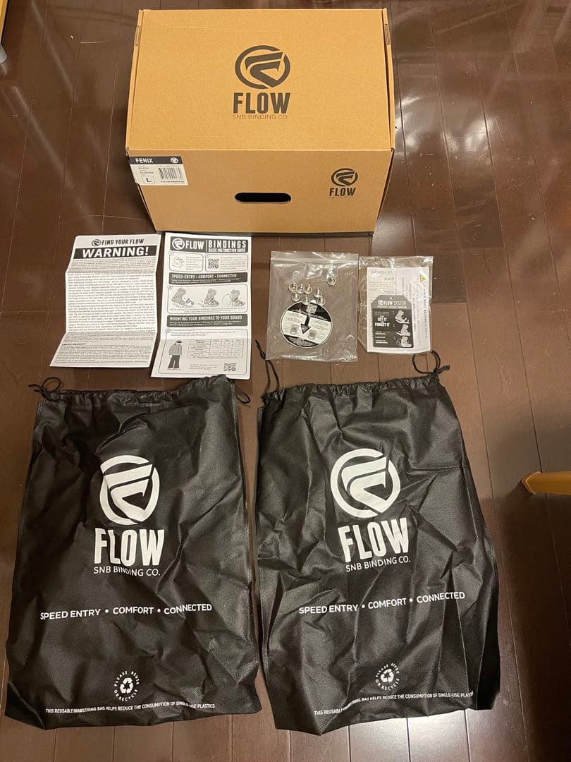 23-24 FLOW FENIX FUSION 黒 Lビンディング箱付き超美品
