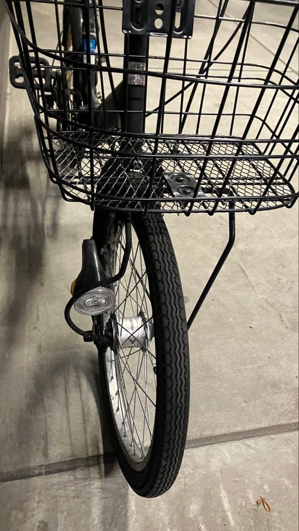 ランドスケープC ミニベロ　折りたたみ自転車 ブラック 6段変速　引き取りのみ