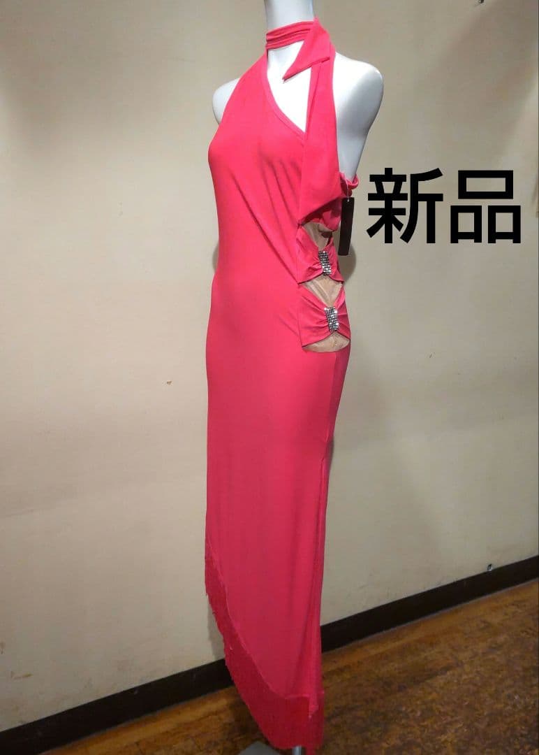 新品 社交ダンス　ラテンドレス ワンピース ラテン衣装 ルンバ　サルサ　ダンス