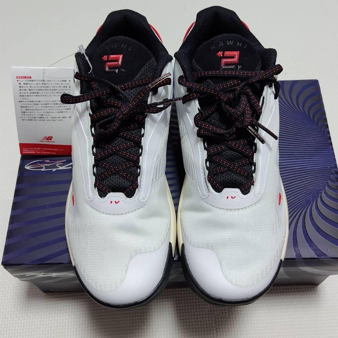 25.5cm ニューバランス KAWHI IV メンズ　 バスケシューズ 黒　赤