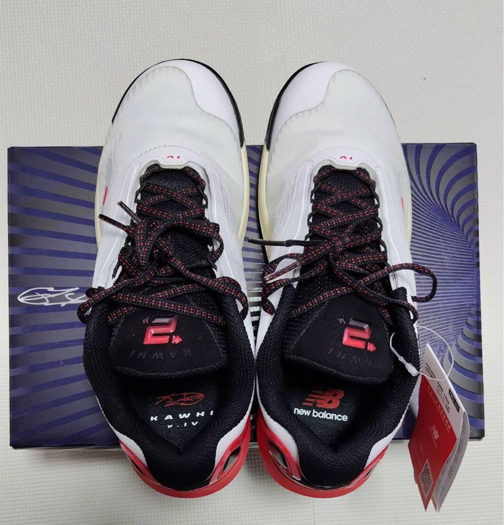 25.5cm ニューバランス KAWHI IV メンズ　 バスケシューズ 黒　赤