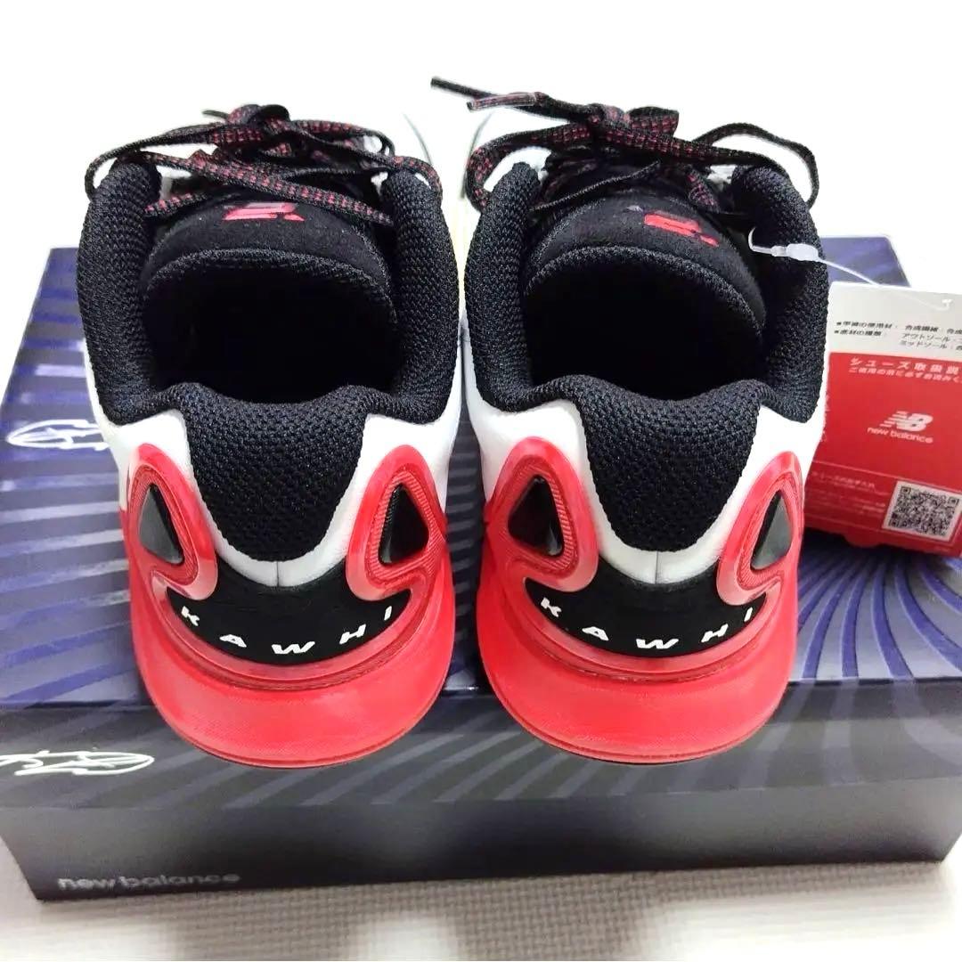 25.5cm ニューバランス KAWHI IV メンズ　 バスケシューズ 黒　赤