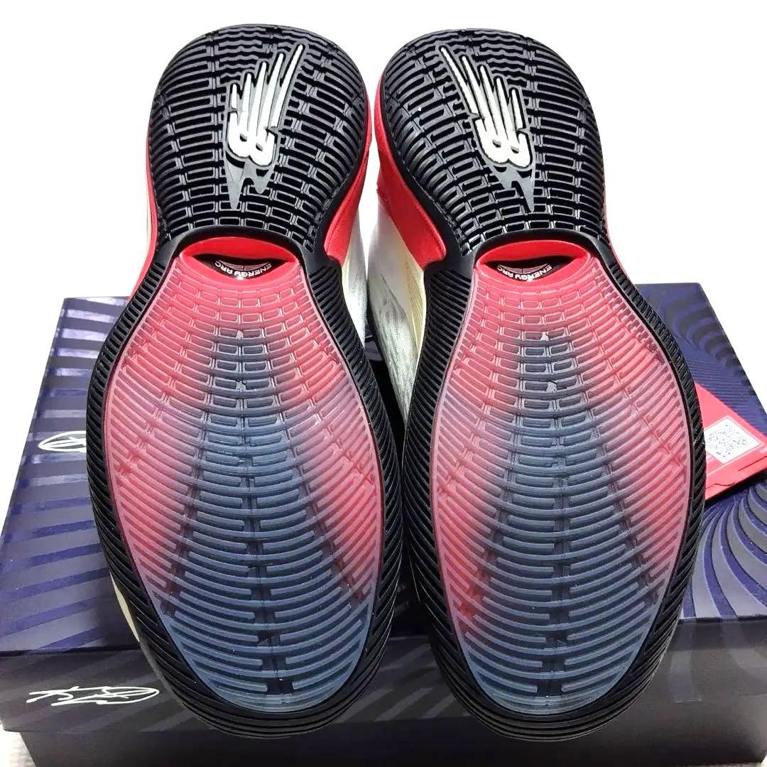 25.5cm ニューバランス KAWHI IV メンズ　 バスケシューズ 黒　赤