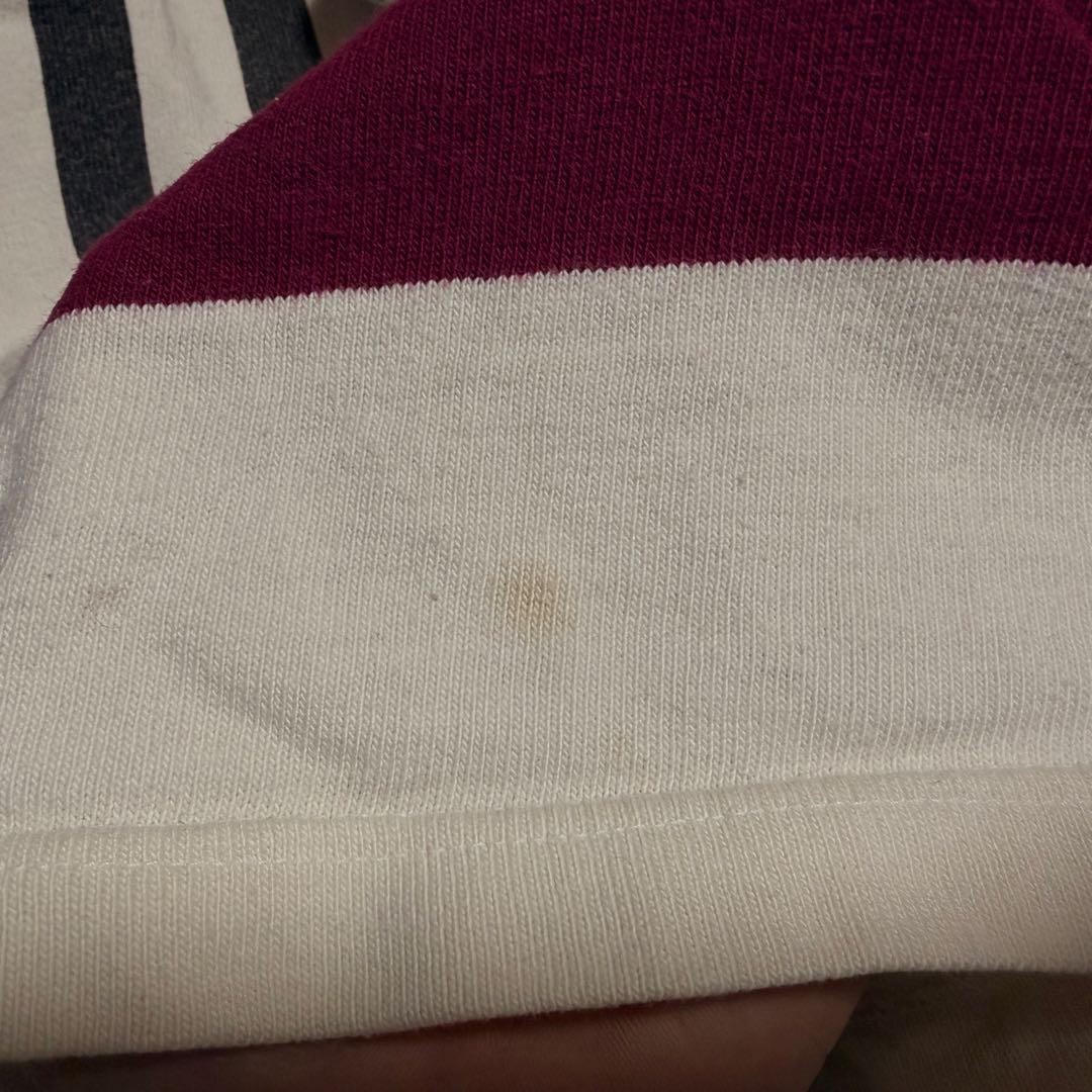 Polo by Ralph Lauren ラガーシャツ M 赤/白