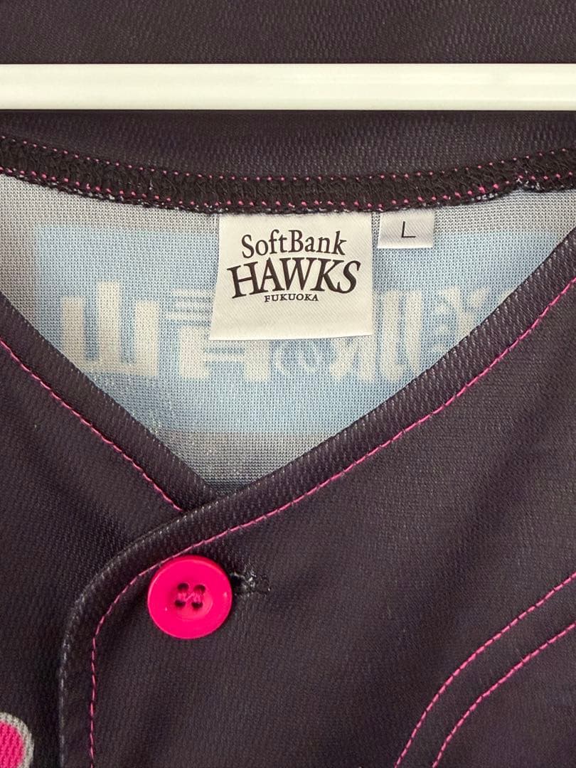 美品!!周東佑京選手ネーム入り SoftBank HAWKS ユニホームサイズL