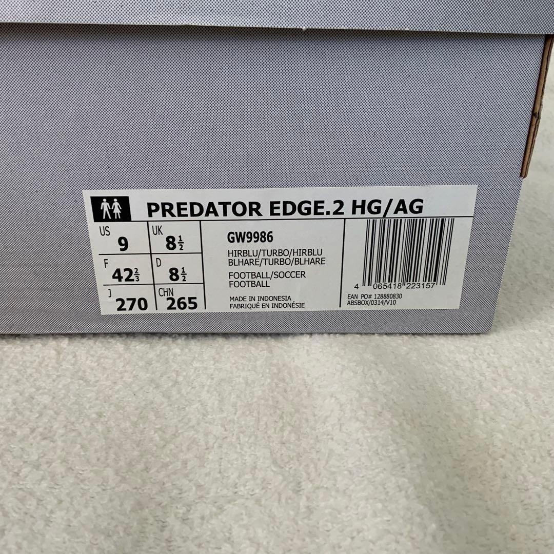 adidas PREDATOR EDGE.2 HG/AG 27.0cm 未使用